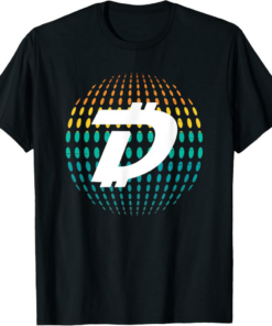 DigiByte T-Shirt DGB Crypto Sphere Cryptocurrency Logo Coin