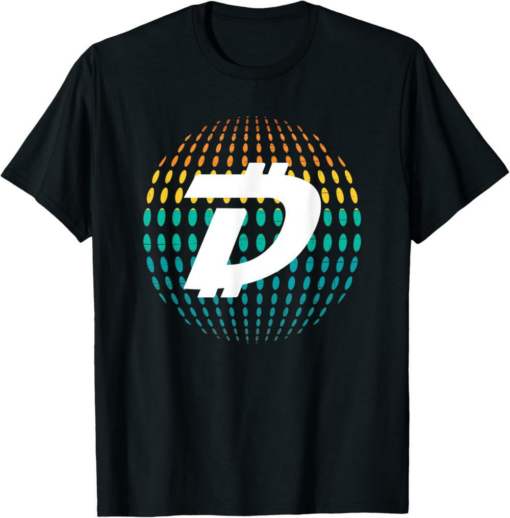 DigiByte T-Shirt DGB Crypto Sphere Cryptocurrency Logo Coin