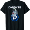 DigiByte T-Shirt DGB Cute Moon Man Crypto Currency Investor