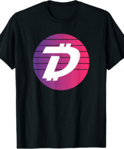 DigiByte T-Shirt DGB Logo Crypto Pink Cool Cryptocurrency