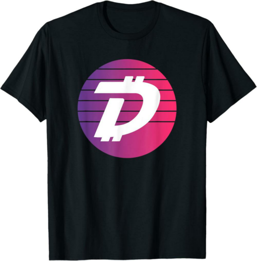 DigiByte T-Shirt DGB Logo Crypto Pink Cool Cryptocurrency