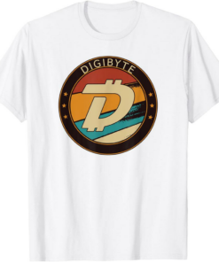 DigiByte T-Shirt DGB Vintage Crypto Retro Art Cryptocurrency
