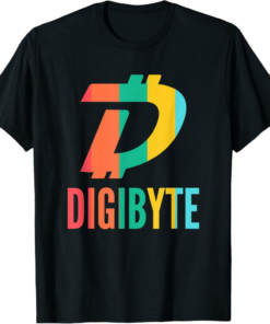 DigiByte T-Shirt Pastel Colors Crypto DGB Cryptocurrency