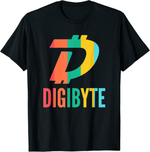 DigiByte T-Shirt Pastel Colors Crypto DGB Cryptocurrency