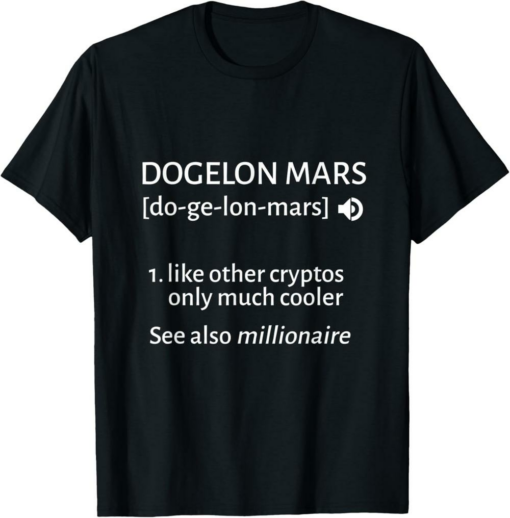 Dogelon Mars T-Shirt Definition Elon Coin Crypto Token