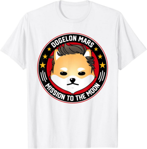 Dogelon Mars T-Shirt Mission To The Moon Crypto Meme