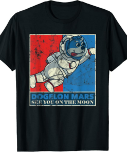 Dogelon Mars T-Shirt See You On The Moon Astronaut Crypto