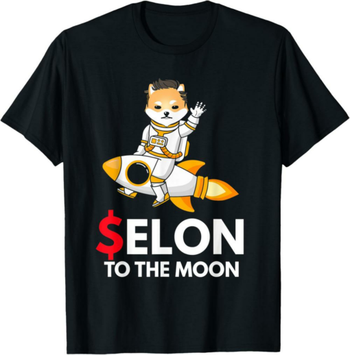 Dogelon Mars T-Shirt To the Moon Elon Digital Coin Asset