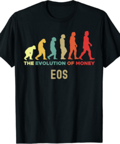 EOS T-Shirt Crypto The Evolution of Money Caveman