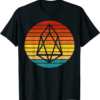 EOS T-Shirt Crypto Vintage Retro Sunset Design 60s 70s