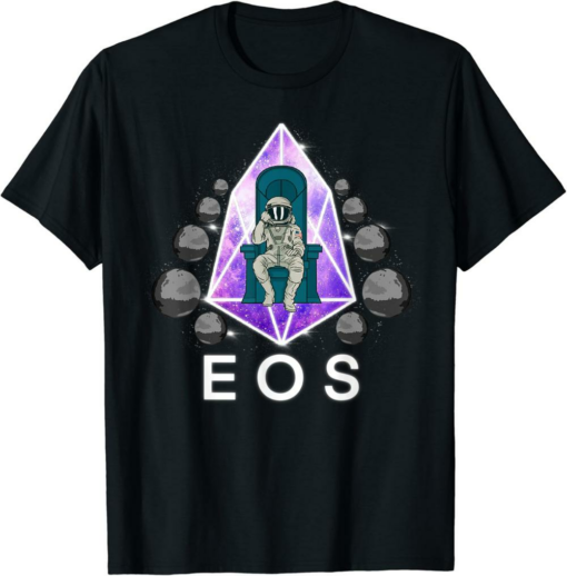 EOS T-Shirt To The Moon Shirt Cool Astronaut Crypto