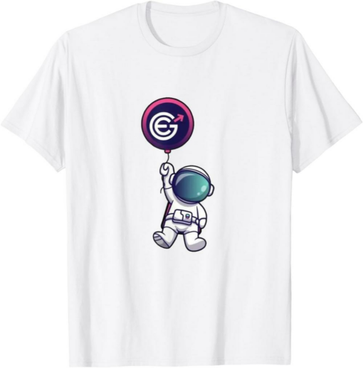 EverGrow T-Shirt Coin Crypto Astronaut Balloon