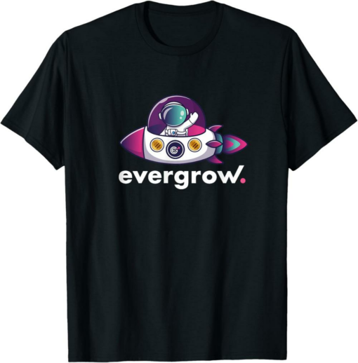 EverGrow T-Shirt Coin Crypto Astronaut Rocket