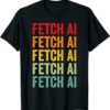 Fetch AI T-Shirt Crypto Rainbow Text Design