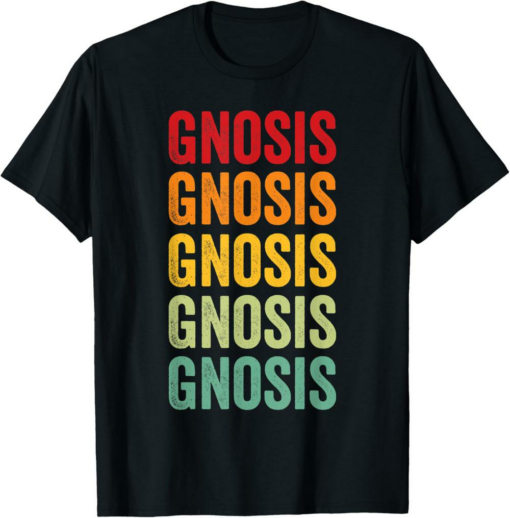 Gnosis T-Shirt Crypto Rainbow Text Design