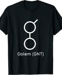Golem T-Shirt Coin Cryptocurrency GLM Crypto