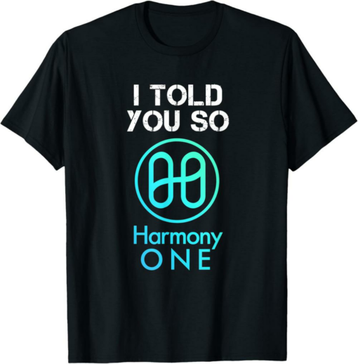 Harmony T-Shirt HODL ONE Crypto Token in a BULLRUN