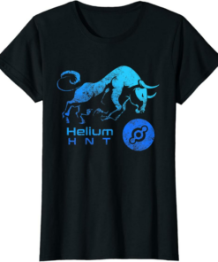 Helium T-Shirt BULLRUN HODL HNT Token To Be Rich Millionaire