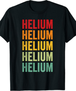 Helium T-Shirt Crypto Rainbow Text Design