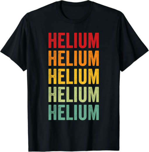 Helium T-Shirt Crypto Rainbow Text Design