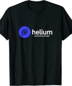 Helium T-Shirt Powered By People Crypto HNT Currency DeFi