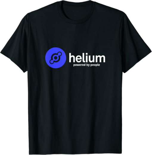 Helium T-Shirt Powered By People Crypto HNT Currency DeFi