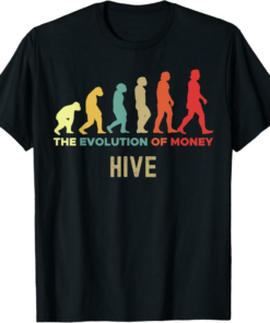 Hive T-Shirt Crypto The Evolution of Money Caveman