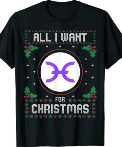 Holo T-Shirt All I Want For Xmas is Crypto Ugly Sweater