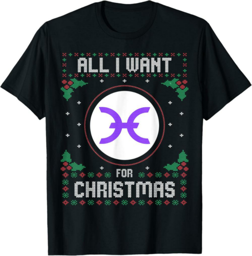 Holo T-Shirt All I Want For Xmas is Crypto Ugly Sweater