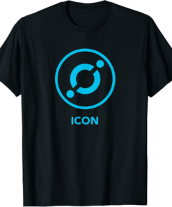 ICON ICX T-Shirt Crypto Coin Blockchain the World