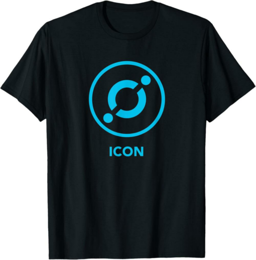 ICON ICX T-Shirt Crypto Coin Blockchain the World