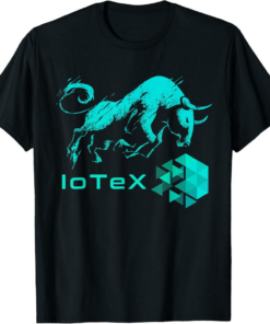 IoTeX T-Shirt BULLRUN Cryptocurrency IOTX Coin To The Moon