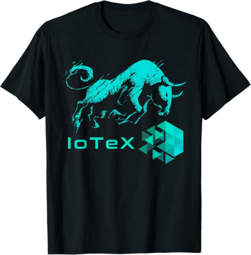 IoTeX T-Shirt BULLRUN Cryptocurrency IOTX Coin To The Moon