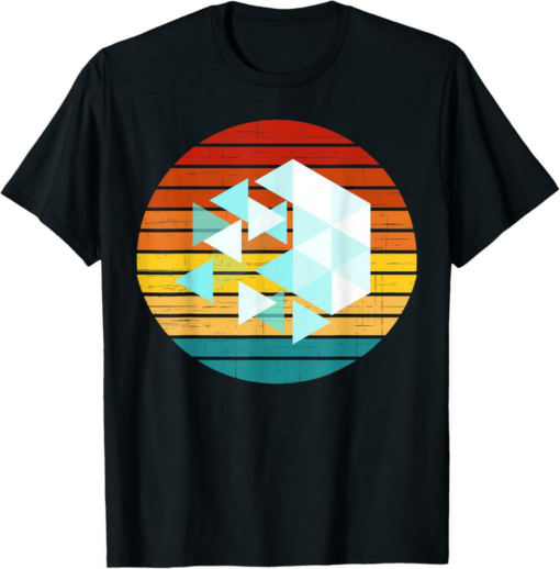 IoTeX T-Shirt Crypto Vintage Retro Sunset Design 60s 70s