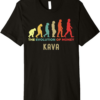 Kava T-Shirt Crypto The Evolution of Money Caveman Premium