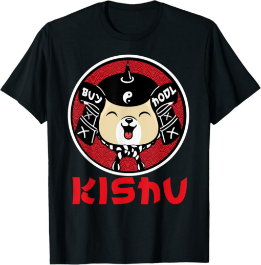 Kishu Inu T-Shirt Kishu Army Samurai Crypto Coin