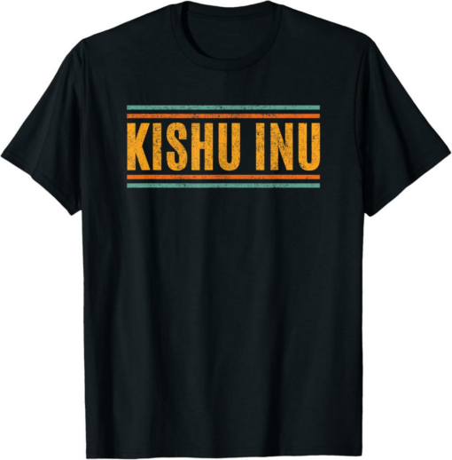 Kishu Inu T-Shirt Lover Vintage Retro