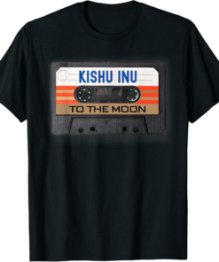 Kishu Inu T-Shirt to the Moon Retro