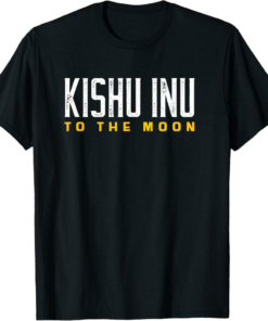 Kishu Inu T-Shirt to the Moon Vintage