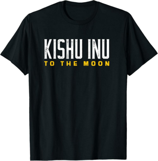 Kishu Inu T-Shirt to the Moon Vintage