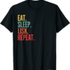 Lisk T-Shirt Crypto Eat Sleep Repeat