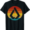 Lisk T-Shirt Crypto Vintage Retro Sunset Design 60s 70s