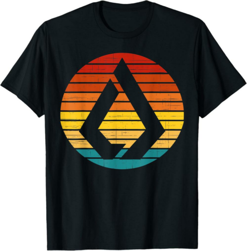 Lisk T-Shirt Crypto Vintage Retro Sunset Design 60s 70s