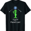 Lisk T-Shirt Planet Alien Theme Crypto Currency New Money