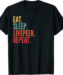 Livepeer T-Shirt Crypto Eat Sleep Repeat