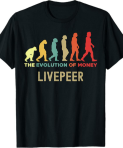 Livepeer T-Shirt Crypto The Evolution of Money Caveman