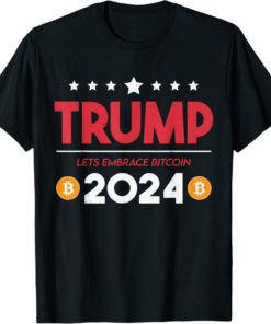 MAGA TRUMP T-Shirt 2024 Crypto Candidate Vote PresiCampaign
