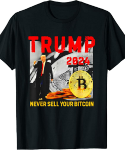 MAGA TRUMP T-Shirt 2024 Never Sell Your Crypto Vote 2024