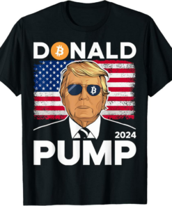 MAGA TRUMP T-Shirt Donald Pump Bitcoin Funny 2024