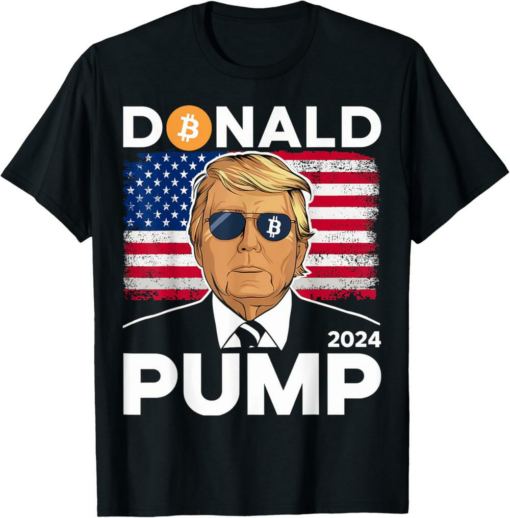 MAGA TRUMP T-Shirt Donald Pump Bitcoin Funny 2024